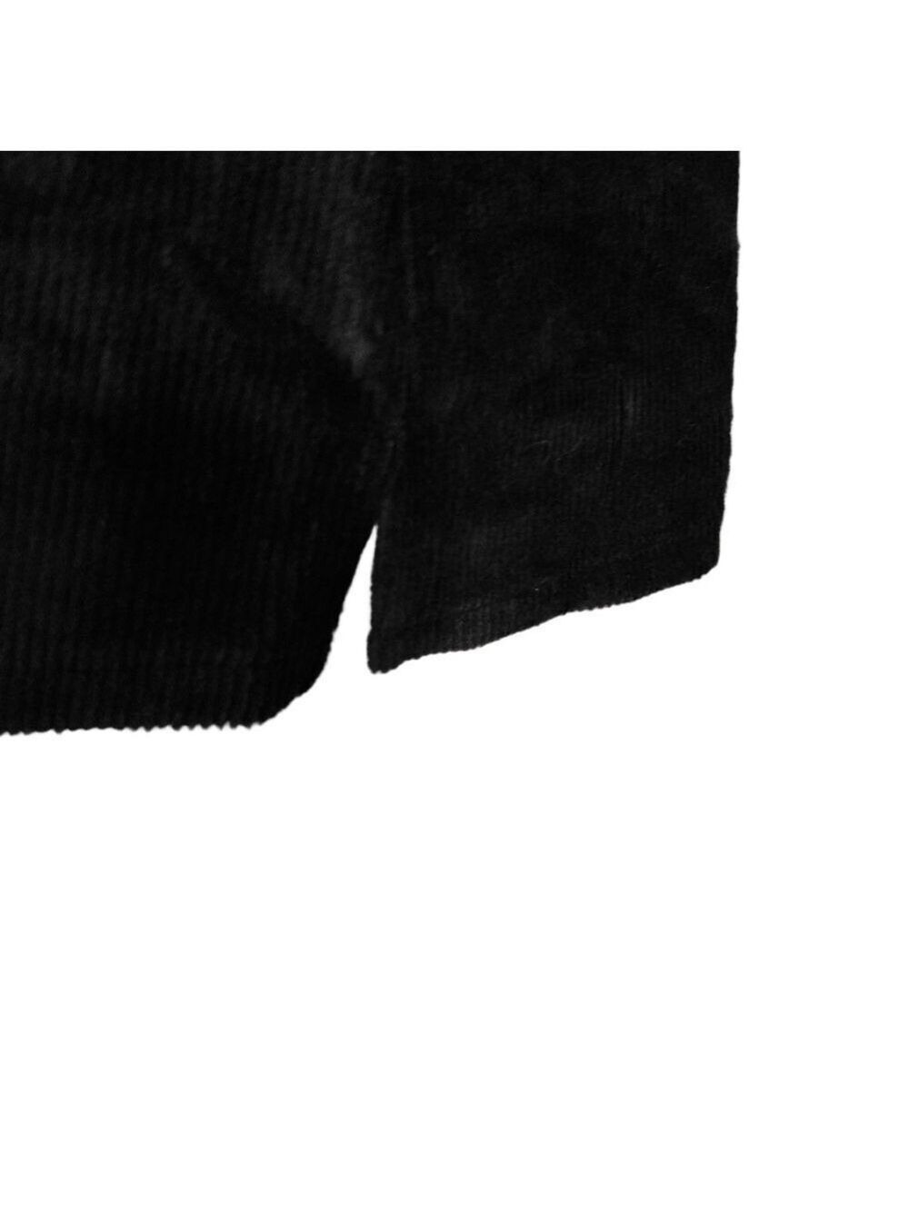 NWOT Belle by Kim Gravel Black Corduroy Tunic Blouse Size XXS - Picture 4 of 6